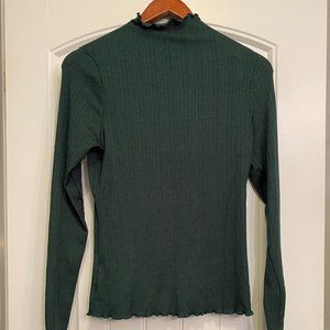 Dark Green Mockneck shirt